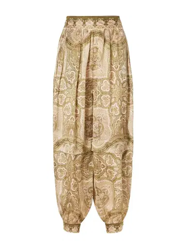 Zimmermann Luna Printed Silk Balloon Pants | Thumbnail 1 Zimmermann Luna Printed Silk Balloon Pants | Thumbnail 1
