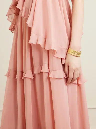Zimmermann Ruffled Chiffon Maxi Dress | Thumbnail 4 Zimmermann Ruffled Chiffon Maxi Dress | Thumbnail 4