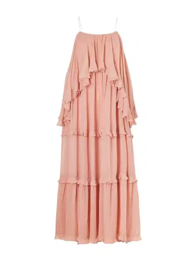 Zimmermann Ruffled Chiffon Maxi Dress | Thumbnail 1 Zimmermann Ruffled Chiffon Maxi Dress | Thumbnail 1