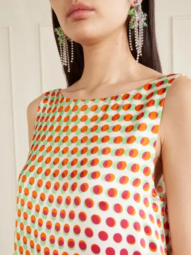 Dries Van Noten Polka-dot Silk-satin Maxi Dress | Thumbnail 4 Dries Van Noten Polka-dot Silk-satin Maxi Dress | Thumbnail 4