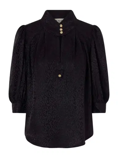 MAISON MAYLE Papisoleil Silk-satin Jacquard Blouse | Thumbnail 1 MAISON MAYLE Papisoleil Silk-satin Jacquard Blouse | Thumbnail 1