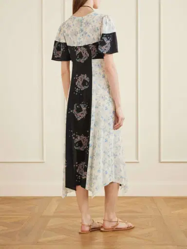 MAISON MAYLE Andalou Floral-print Silk Midi Dress | Thumbnail 3 MAISON MAYLE Andalou Floral-print Silk Midi Dress | Thumbnail 3
