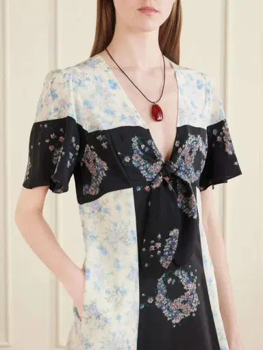 MAISON MAYLE Andalou Floral-print Silk Midi Dress | Thumbnail 4 MAISON MAYLE Andalou Floral-print Silk Midi Dress | Thumbnail 4