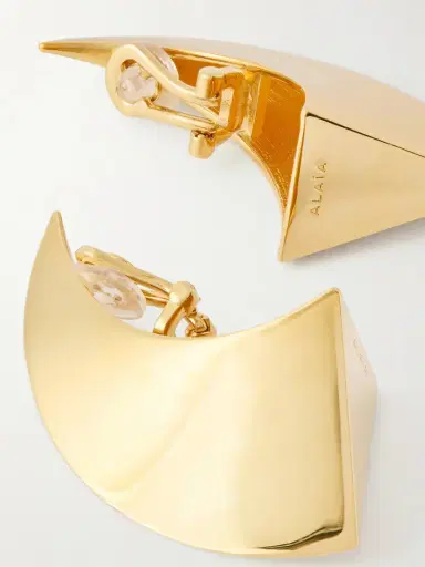 Alaïa Gold-tone Earrings | Thumbnail 3 Alaïa Gold-tone Earrings | Thumbnail 3