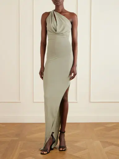 Rick Owens Aaliyah One-shoulder Jersey Gown | Thumbnail 2 Rick Owens Aaliyah One-shoulder Jersey Gown | Thumbnail 2