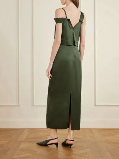 TOTEME Satin Maxi Dress | Thumbnail 3 TOTEME Satin Maxi Dress | Thumbnail 3