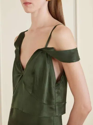 TOTEME Satin Maxi Dress | Thumbnail 4 TOTEME Satin Maxi Dress | Thumbnail 4
