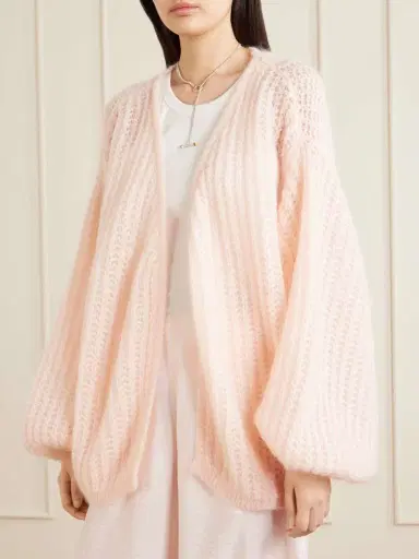 TOTEME Open-knit Mohair-blend Cardigan | Thumbnail 3 TOTEME Open-knit Mohair-blend Cardigan | Thumbnail 3