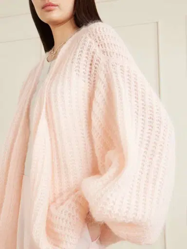 TOTEME Open-knit Mohair-blend Cardigan | Thumbnail 5 TOTEME Open-knit Mohair-blend Cardigan | Thumbnail 5