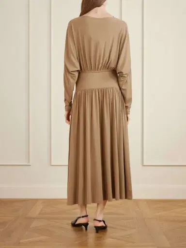 TOTEME Boatneck Jersey Maxi Dress | Thumbnail 3 TOTEME Boatneck Jersey Maxi Dress | Thumbnail 3