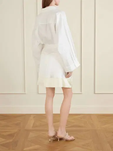 TOTEME Satin Mini Skirt | Thumbnail 4 TOTEME Satin Mini Skirt | Thumbnail 4