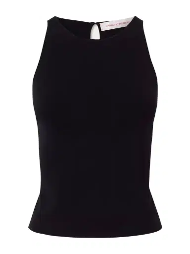 Carolina Herrera Cropped Ribbed-knit Jersey Tank | Thumbnail 1 Carolina Herrera Cropped Ribbed-knit Jersey Tank | Thumbnail 1