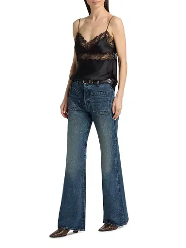 Nili Lotan Women's Florence Patch Pocket Flare Jeans | Thumbnail 2 Nili Lotan Women's Florence Patch Pocket Flare Jeans | Thumbnail 2