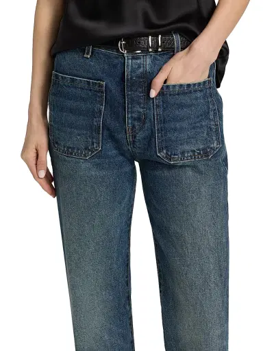 Nili Lotan Women's Florence Patch Pocket Flare Jeans | Thumbnail 6 Nili Lotan Women's Florence Patch Pocket Flare Jeans | Thumbnail 6