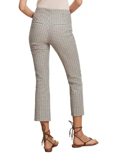 Veronica Beard Women's Arte Gingham Slim-Fit Pants - Acorn Multi | Thumbnail 5 Veronica Beard Women's Arte Gingham Slim-Fit Pants - Acorn Multi | Thumbnail 5