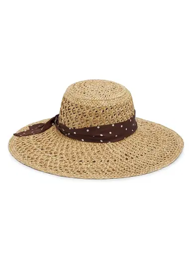 rag & bone Women's Garden Straw Hat - Natural Brown | Thumbnail 2 rag & bone Women's Garden Straw Hat - Natural Brown | Thumbnail 2