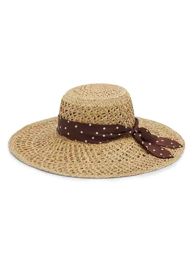 rag & bone Women's Garden Straw Hat - Natural Brown | Thumbnail 1 rag & bone Women's Garden Straw Hat - Natural Brown | Thumbnail 1