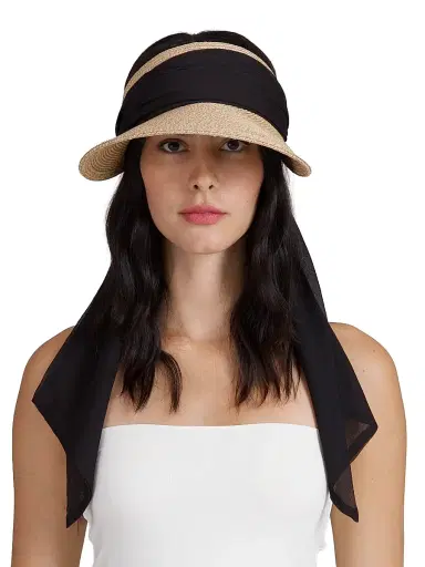 Eugenia Kim Women's Ricky Ribbon Packable Visor | Thumbnail 2 Eugenia Kim Women's Ricky Ribbon Packable Visor | Thumbnail 2