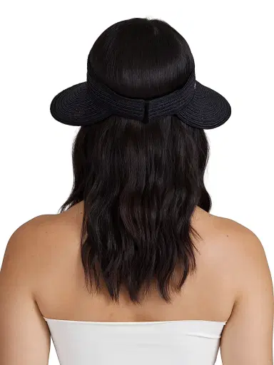 Eugenia Kim Women's Trixie Hemp-Blend Packable Visor - Black | Thumbnail 4 Eugenia Kim Women's Trixie Hemp-Blend Packable Visor - Black | Thumbnail 4