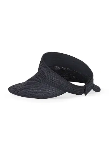Eugenia Kim Women's Trixie Hemp-Blend Packable Visor - Black | Thumbnail 6 Eugenia Kim Women's Trixie Hemp-Blend Packable Visor - Black | Thumbnail 6
