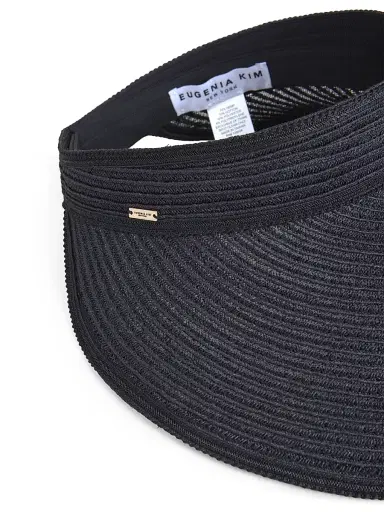 Eugenia Kim Women's Trixie Hemp-Blend Packable Visor - Black | Thumbnail 8 Eugenia Kim Women's Trixie Hemp-Blend Packable Visor - Black | Thumbnail 8
