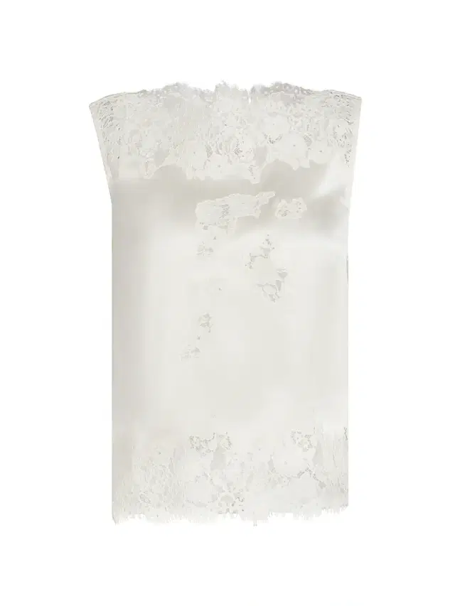 DÔEN Women's Viviane Lace Silk Top - Sea Salt