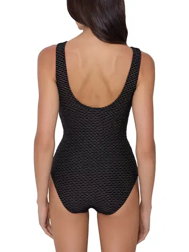 Shoshanna Women's Lace-Up One-Piece Swimsuit - Jet Gold | Thumbnail 3 Shoshanna Women's Lace-Up One-Piece Swimsuit - Jet Gold | Thumbnail 3