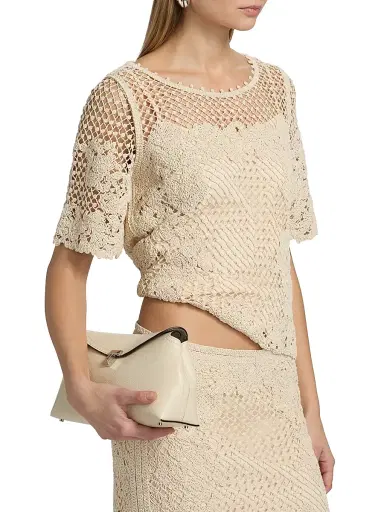 Kobi Halperin Women's Magnolia Crochet Blouse - Ecru | Thumbnail 4 Kobi Halperin Women's Magnolia Crochet Blouse - Ecru | Thumbnail 4