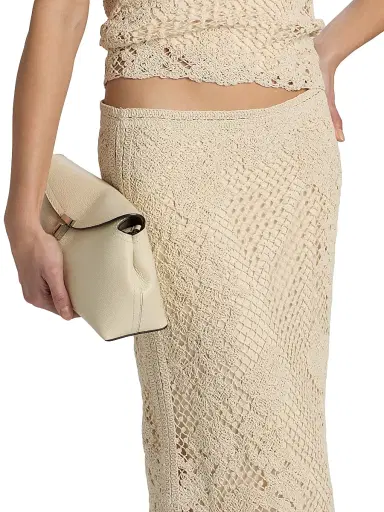 Kobi Halperin Women's Lainey Crochet Midi-Skirt - Ecru | Thumbnail 6 Kobi Halperin Women's Lainey Crochet Midi-Skirt - Ecru | Thumbnail 6