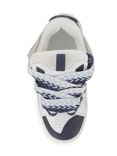 Lanvin Kid's Curb Sneakers - White Navy 1 (Child) | Thumbnail 7 Lanvin Kid's Curb Sneakers - White Navy 1 (Child) | Thumbnail 7