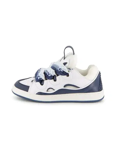 Lanvin Kid's Curb Sneakers - White Navy 1 (Child) | Thumbnail 9 Lanvin Kid's Curb Sneakers - White Navy 1 (Child) | Thumbnail 9