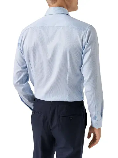 Eton Men's Striped Twill Contemporary-Fit Shirt - Blue - Size 18 | Thumbnail 3 Eton Men's Striped Twill Contemporary-Fit Shirt - Blue - Size 18 | Thumbnail 3