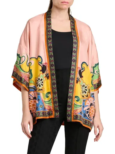 Etro Women's Kesa Printed Open-Front Jacket | Thumbnail 3 Etro Women's Kesa Printed Open-Front Jacket | Thumbnail 3