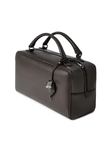 Brunello Cucinelli Women's Explorer Boston Top Handle Bag in Glossy Nappa Leather - Rust Brown | Thumbnail 4 Brunello Cucinelli Women's Explorer Boston Top Handle Bag in Glossy Nappa Leather - Rust Brown | Thumbnail 4
