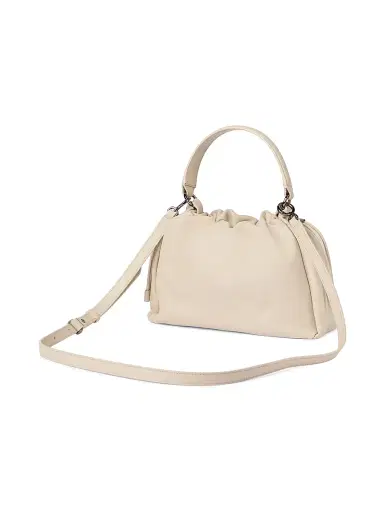 Brunello Cucinelli Women's Mellow Small Bucket Bag in Soft Leather with Monili | Thumbnail 3 Brunello Cucinelli Women's Mellow Small Bucket Bag in Soft Leather with Monili | Thumbnail 3