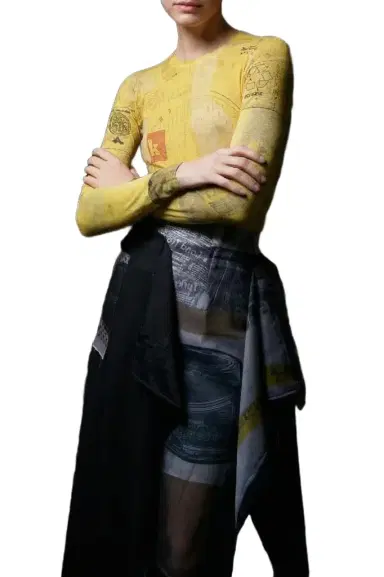 Jason Wu Collection MERINO WOOL KNIT CREW NECK WITH SULPHUR BANK ARTWORK BY ROBERT RAUSCHENBERG | Thumbnail 1 Jason Wu Collection MERINO WOOL KNIT CREW NECK WITH SULPHUR BANK ARTWORK BY ROBERT RAUSCHENBERG | Thumbnail 1