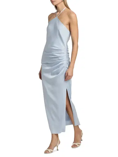 Simkhai Women's Hansel Halterneck Maxi Dress - Periwinkle Sky - Size 0 | Thumbnail 2 Simkhai Women's Hansel Halterneck Maxi Dress - Periwinkle Sky - Size 0 | Thumbnail 2
