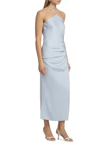 Simkhai Women's Hansel Halterneck Maxi Dress - Periwinkle Sky - Size 0 | Thumbnail 4 Simkhai Women's Hansel Halterneck Maxi Dress - Periwinkle Sky - Size 0 | Thumbnail 4