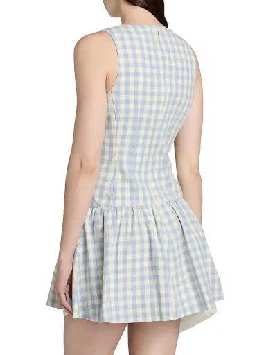 Cinq à Sept Women's Royce Gingham Minidress - Lilac Opal | Thumbnail 5 Cinq à Sept Women's Royce Gingham Minidress - Lilac Opal | Thumbnail 5