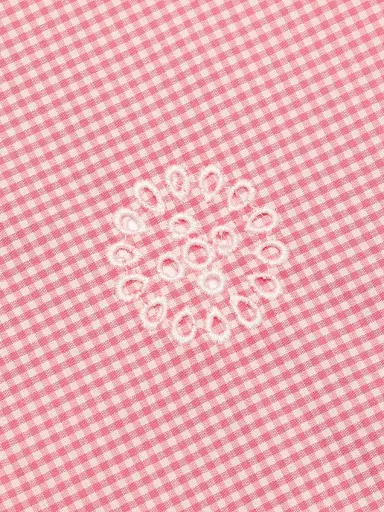Cinq à Sept Women's Alba Eyelet Embroidered Gingham Cotton-Blend Pants - Sunset Blush | Thumbnail 7 Cinq à Sept Women's Alba Eyelet Embroidered Gingham Cotton-Blend Pants - Sunset Blush | Thumbnail 7
