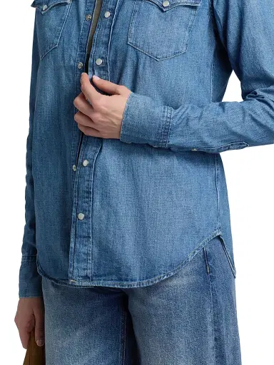 Polo Ralph Lauren Women's Western Denim Button-Front Shirt - Canaria Wash | Thumbnail 6 Polo Ralph Lauren Women's Western Denim Button-Front Shirt - Canaria Wash | Thumbnail 6