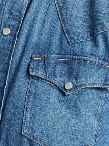 Polo Ralph Lauren Women's Western Denim Button-Front Shirt - Canaria Wash | Thumbnail 7 Polo Ralph Lauren Women's Western Denim Button-Front Shirt - Canaria Wash | Thumbnail 7