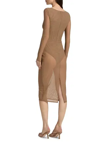 L'AGENCE Women's Sorella Long-Sleeve Body-Con Dress - Portabella | Thumbnail 5 L'AGENCE Women's Sorella Long-Sleeve Body-Con Dress - Portabella | Thumbnail 5