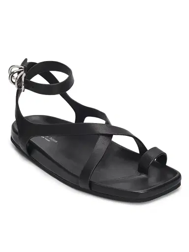 rag & bone Women's Rue Leather Sandals - Black | Thumbnail 2 rag & bone Women's Rue Leather Sandals - Black | Thumbnail 2