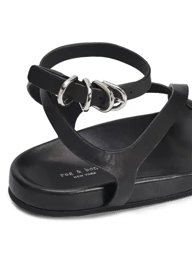 rag & bone Women's Rue Leather Sandals - Black | Thumbnail 5 rag & bone Women's Rue Leather Sandals - Black | Thumbnail 5