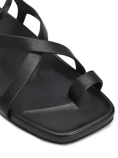 rag & bone Women's Rue Leather Sandals - Black | Thumbnail 6 rag & bone Women's Rue Leather Sandals - Black | Thumbnail 6