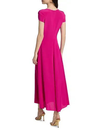 Prabal Gurung Women's Twist Cap-Sleeve Gown - Fuchsia | Thumbnail 5 Prabal Gurung Women's Twist Cap-Sleeve Gown - Fuchsia | Thumbnail 5