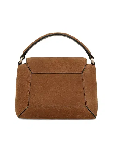 Strathberry Women's Mosaic Nano Suede Top Handle Bag - Tan | Thumbnail 7 Strathberry Women's Mosaic Nano Suede Top Handle Bag - Tan | Thumbnail 7