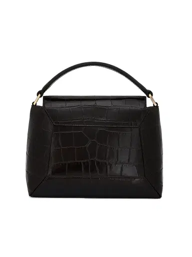 Strathberry Women's Mosaic Croc-Embossed Leather Top Handle Bag - Mahogany | Thumbnail 7 Strathberry Women's Mosaic Croc-Embossed Leather Top Handle Bag - Mahogany | Thumbnail 7