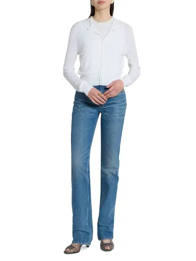 Chloé Women's Pointelle Wool Cardigan - Iconic Milk | Thumbnail 2 Chloé Women's Pointelle Wool Cardigan - Iconic Milk | Thumbnail 2